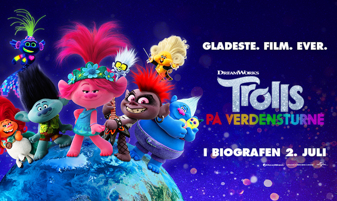 Trolls på verdensturné - Med dansk tale_poster