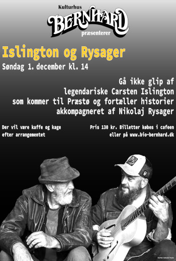 Fortæller koncert i Bio Bernhard_poster