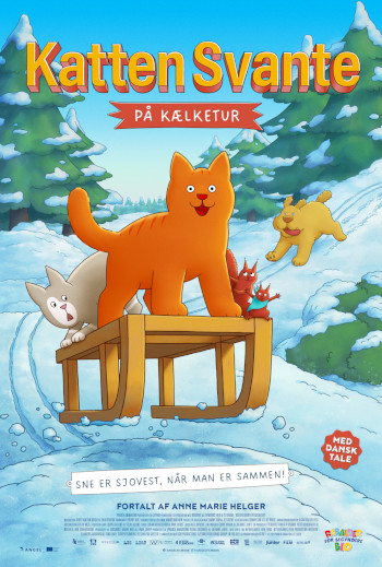 Katten Svante på Kælketur - Med dansk tale_poster
